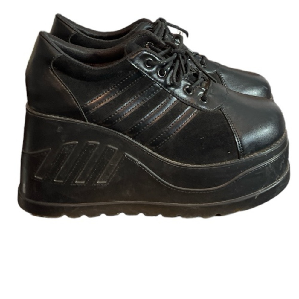 faux leather platform shoes